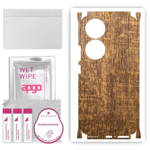 folia naklejka skórka strukturalna na TYŁ+BOKI do Honor 90 - Drewno Dąb Stary - apgo SKINS