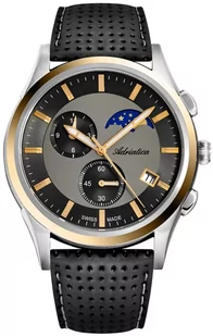 Zegarek Zegarek Adriatica A8282.22G7CHR Moonphase Chronograph - Zegarki męskie - miniaturka - grafika 1