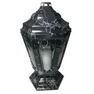 Lampiony i znicze - Znicz szklany kapliczka vigo 44 cm czarny - miniaturka - grafika 1