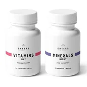 Witaminy i minerały dla sportowców - Witaminy i minerały CHEERS Multiwitamina Dzień i Noc (2 x 30 kapsułek) - miniaturka - grafika 1