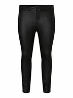 Spodnie damskie - VERO MODA Spodnie damskie Vmseven normalna talia gładkie, Black 1, 50 - miniaturka - grafika 1