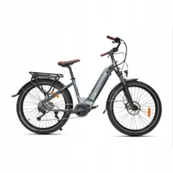 Rowery elektryczne - Rower elektryczny Jobobike Lyon rama 16,5 cala aluminium koło 26 " szary - miniaturka - grafika 1