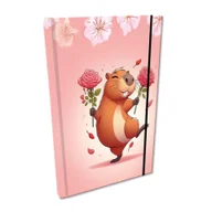 Szkolne artykuły papiernicze - Notes A5 w kratkę z gumką Soft Touch Dancing Queen - miniaturka - grafika 1