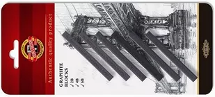 Koh I Noor Węgiel W Sztyfcie 4390/2B,4B,6B 7X7Mm - Kredki, ołówki, pastele i pisaki - miniaturka - grafika 1