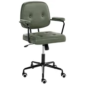 Fotele i krzesła biurowe - Beliani Krzesło obrotowe PAWNEE II Zielony - miniaturka - grafika 1