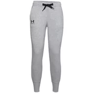 Spodnie damskie - Under Armour Rival Fleece Joggers 1356416-035 Damskie Spodnie Szare - miniaturka - grafika 1