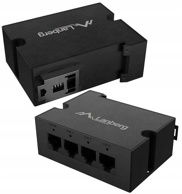Switch Lanberg SWITCH LANBERG DIN-GE4-BT-90W 1XIN 3XOUT 1GB POE EXTENDER GIGABIT ETHERNET DIN RAIL BT 90W