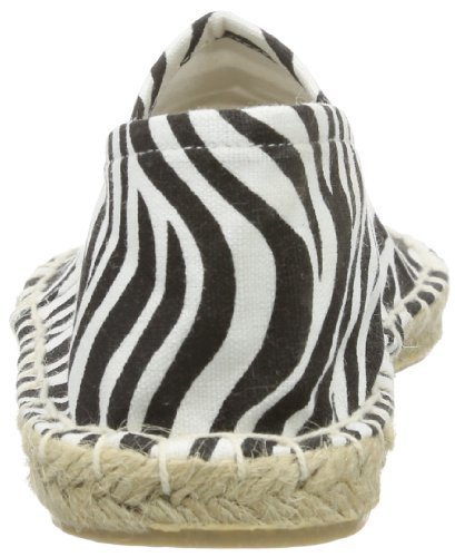 PIECES Damskie espadryle HAISHA ESPADRILLOS ZEBRA czarne espadryle, czarny - Czarny Black Zebra C N10-42 EU