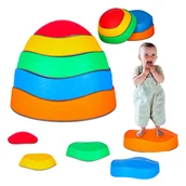 Zabawki sensoryczne - Ścieżka Sensoryczna Kamienie Balansujące Kamienie Do Treningu Równowagi 5 - miniaturka - grafika 1