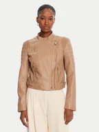 Kurtki damskie - Guess Kurtka z imitacji skóry W5YL1 9WHDS0 Beżowy Regular Fit - miniaturka - grafika 1
