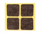 Meble modułowe i akcesoria - Podkładka filcowa samoprzylepna brązowa 40 x 40 4 sztuki ANDPOL - miniaturka - grafika 1