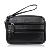 Nerki - SASZETKA MĘSKA SKÓRZANA DO RĘKI CZARNA PAOLO PERUZZI T-129-BL - miniaturka - grafika 1