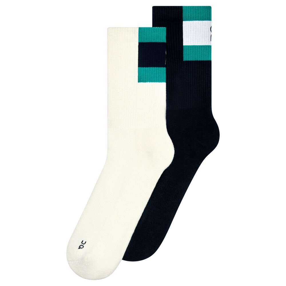 Skarpetki On Courtside Sock High 2-pack Ivory/Midnight EUR 43-46
