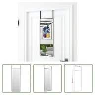 Lustra - The Living Store Lustro na drzwi czarne 30x80 cm szkło i aluminium - miniaturka - grafika 1