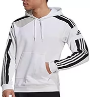 Bluzy męskie - Adidas Męska bluza z kapturem Sq21 Sw biały L GT6637 - miniaturka - grafika 1