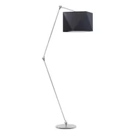 Lampy stojące - Lampa podłogowa LYSNE Osaka, 60 W, E27, czarna/srebrna, 177x60 cm - miniaturka - grafika 1