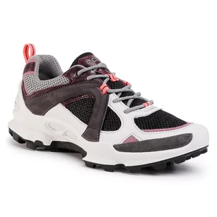 Buty sportowe damskie - Ecco Trekkingi Biom C-Trail W Low 80310351833 Shadow White/Wine/Black - grafika 1