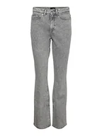 Spodnie damskie - VERO MODA Spodnie damskie, Medium Grey Denim, 26W / 32L - miniaturka - grafika 1