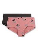 Majtki dla dzieci - Sanetta Pełne majtki (2 pary) w kolorze antracytowo-jasnoróżowym - miniaturka - grafika 1