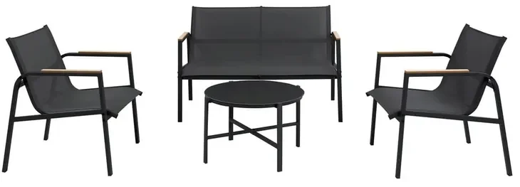 Zestaw Meble Ogrodowe Na Taras Balkon Ogrod Sofa Stolik Metal Krzesla