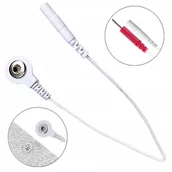 Masażery - Przewód Przejściówka Adapter Zatrzask Do Elektrostymulatora Akcesoria Kabel - miniaturka - grafika 1