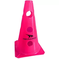 Wyposażenie sportowe i gimnastyczne - Pachołek z otworami Yakima Sport 23 cm różowy 100623 - miniaturka - grafika 1