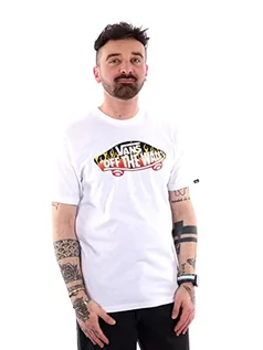 Koszulki męskie - Vans Koszulka męska OTW Inflamed, biały, S - grafika 1