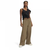 Spodnie damskie - Damskie spodnie treningowe Under Armour Armoursport Wide Leg Pant - oliwkowe/khaki - miniaturka - grafika 1