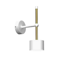 Lampy ścienne - Milagro Kinkiet ARENA WHITE/GOLD 1xGX53 MLP7753 - miniaturka - grafika 1