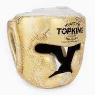 Ochraniacze do sportów walki - Kask bokserski Top King Super Star white/gold - miniaturka - grafika 1