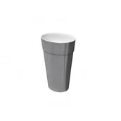 Umywalki - BESCO UMD-U-WGGW UNIQA GLAM umywalka wolnostojąca grafitowa / klik-klak biały 32 x 46 x 84 - miniaturka - grafika 1