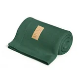 Koce i narzuty dla dzieci - Memi Kocyk bambusowy bottle green 80x100 Memi 5906642049238 - miniaturka - grafika 1