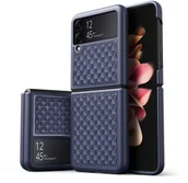 Etui i futerały do telefonów - Dux Ducis Venice skórzane etui do Samsung Galaxy Z Flip 3 pokrowiec z naturalnej skóry niebieski - miniaturka - grafika 1