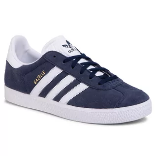 Buty sportowe damskie - Adidas Gazelle BY9144 granatowy - grafika 1