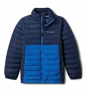 Columbia Powder Lite Boys kurtka dla chłopców niebieski Collegiate Navy, Helle Indigo XL - Kurtki i płaszcze dla chłopców - miniaturka - grafika 1