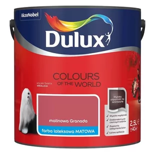 Dulux Farba Dulux Kolory Świata- malinowa Granada, 2.5l - Farby zewnętrzne - miniaturka - grafika 1