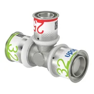 Łączniki, trójniki, kształtki - Uponor S-Press PLUS trójnik redukcyjny 32-25-32 - miniaturka - grafika 1