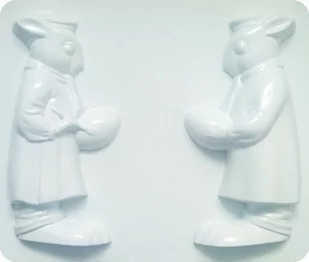 Forma do odlewów gipsu, królik 3D, 1 element - Akcesoria rzeźbiarskie - miniaturka - grafika 1