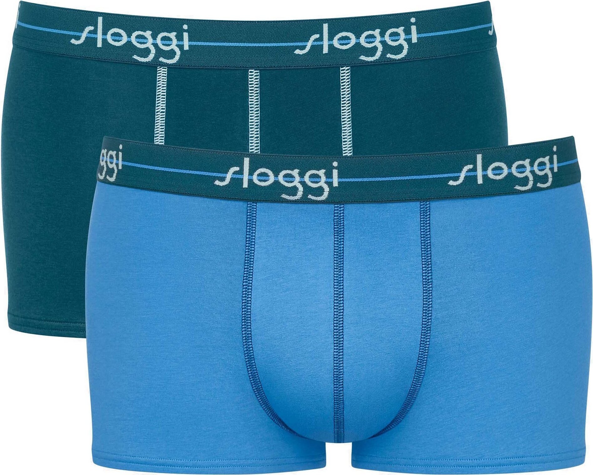 Sloggi męskie hipster 2-pack - Start Hipster C2P box, bokserki, bawełna niebieski M