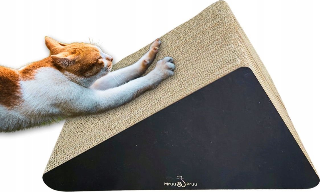 Drapak kartonowy Czarny TRÓJKĄT 46 x 39 x 27 x 30 cm Mruu&Pruu