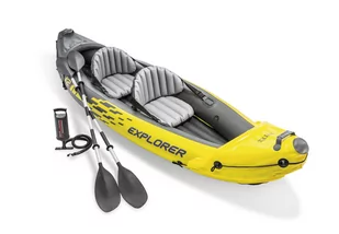 Intex, Kajak dmuchany z wiosłami i pompką Explorer K2, 312x91x51 cm - Kajaki - miniaturka - grafika 1