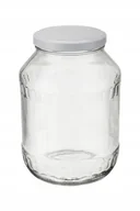 Pojemniki kuchenne - DUŻY SŁOIK Z METALOWĄ nakrętką 2,5 L na przetwory grzyby kapusta papryka - miniaturka - grafika 1