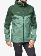 Kurtki i kamizelki sportowe damskie - Kurtka GORE TEX Mammut Convey Tour HS Hooded Jacket - dark jade/woods - miniaturka - grafika 1