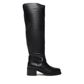 Kozaki damskie - Kozaki Bronx Ky Ley 14402-US Czarny - miniaturka - grafika 1