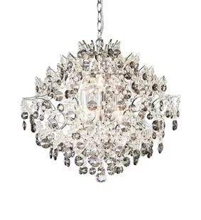 Markslojd LAMPA wisząca HIDDEN GEM 107415 kryształowa OPRAWA zwis glamour crystal przezroczysty przydymiony 107415 - Lampy sufitowe - miniaturka - grafika 1