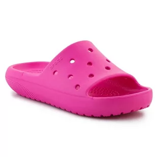 Klapki Crocs Classic Slide V2 Kids Jr 209422-6UB różowe - Klapki i japonki męskie - miniaturka - grafika 1