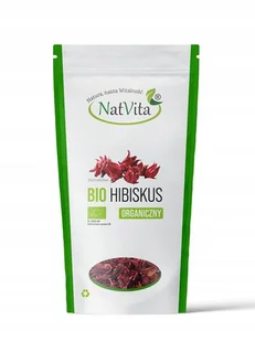 Hibiskus BIO Kwiat Hibiskusa Suszony Herbata Naturalny Kwiaty 100g NatVita - Herbata - miniaturka - grafika 1