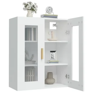 Lumarko Szafka wisząca, biała, 69,5x34x90 cm - Szafki do salonu - miniaturka - grafika 8