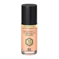 Podkłady do twarzy - Max Factor, Facefinity All Day Flawless 3in1 Flexi-Hold, Podkład do twarzy, 45 Warm Almond, Spf 20, 30 ml - miniaturka - grafika 1