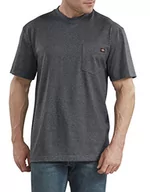 Koszulki męskie - Dickies krótki rękaw Heavyweight Heathered Crew Neck Tee Duża koszulka męska, Szary melanżowy, 3 ans - miniaturka - grafika 1